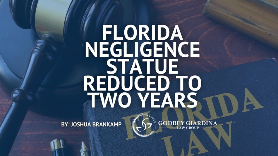 Florida Negligence Statute of Limitations Reduced to Two Years